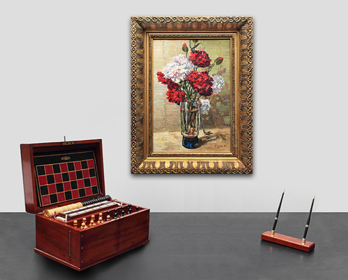 Зоря (Заря) Галина Денисовна. Букет гвоздик